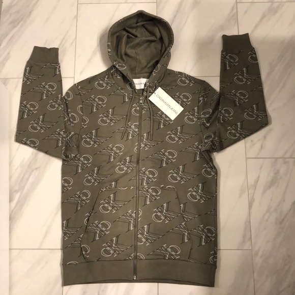 Men’s Calvin Klein Jeans Full Zip Hoodie - Picture 1 of 5